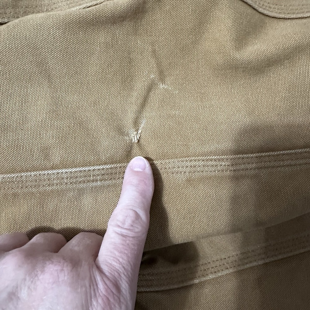 Carhartt J140 BRN Mens Large Brown Duck Active Jacket USA Union Hooded Quilted - Picture 11 of 11